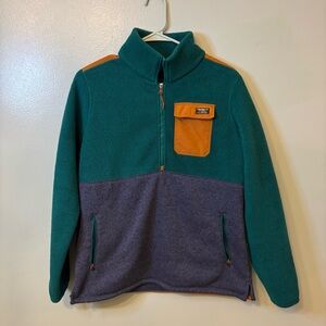 L.L. Bean color block fleece, size medium